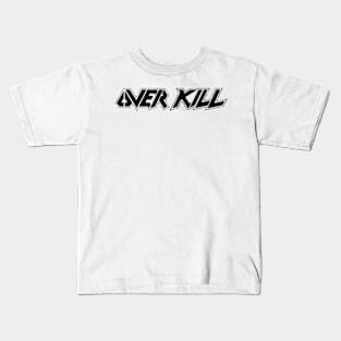 Over Kill Logo Black Kids T-Shirt